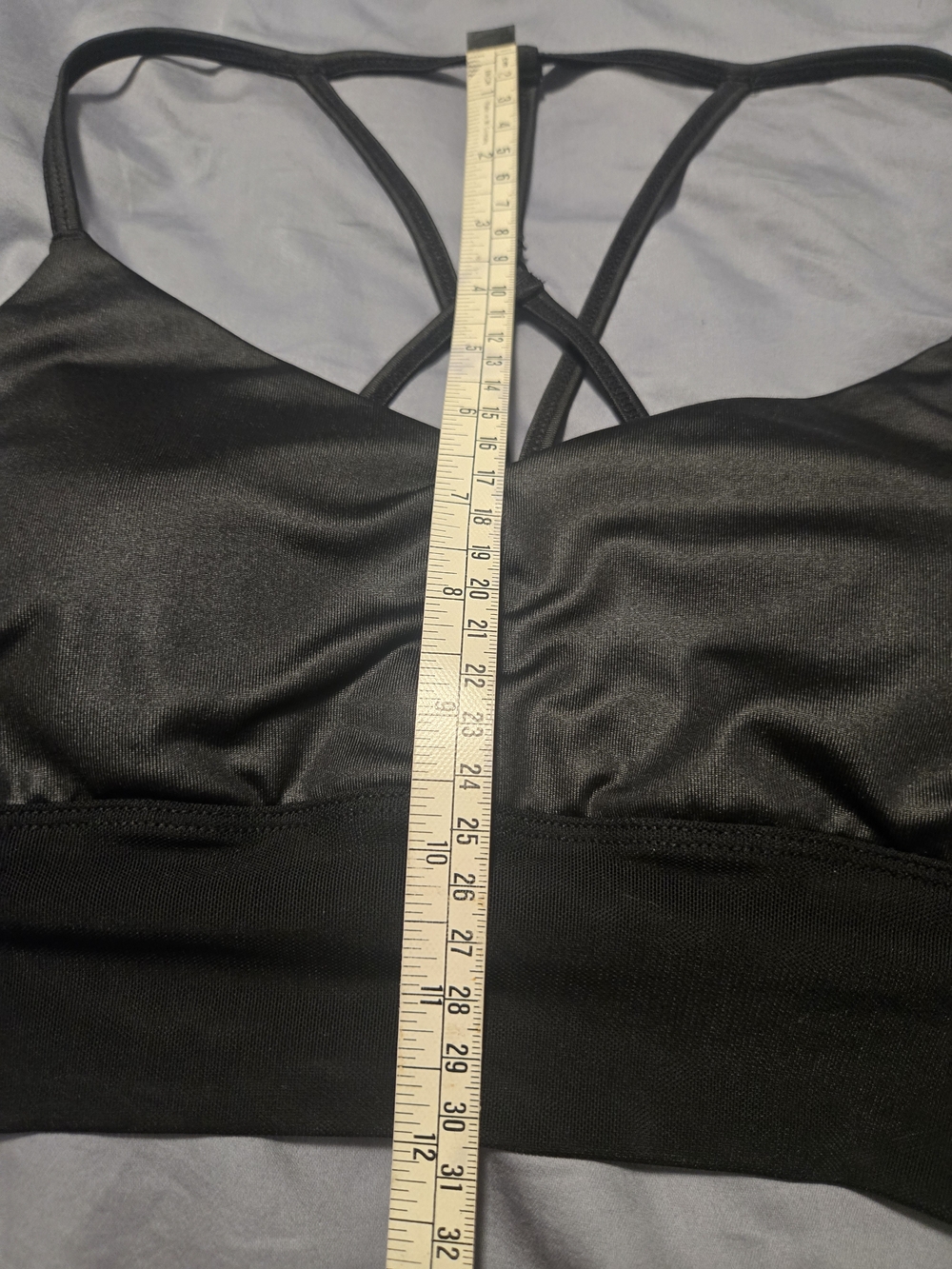 Alo YOGA Lavish Sports Bra In Glossy Black Size S - Picture 13 of 14